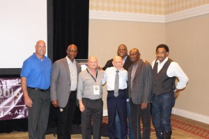 Mark Walczak, Eric Dickerson, Chuck Foreman Harry Sugg David Gergen